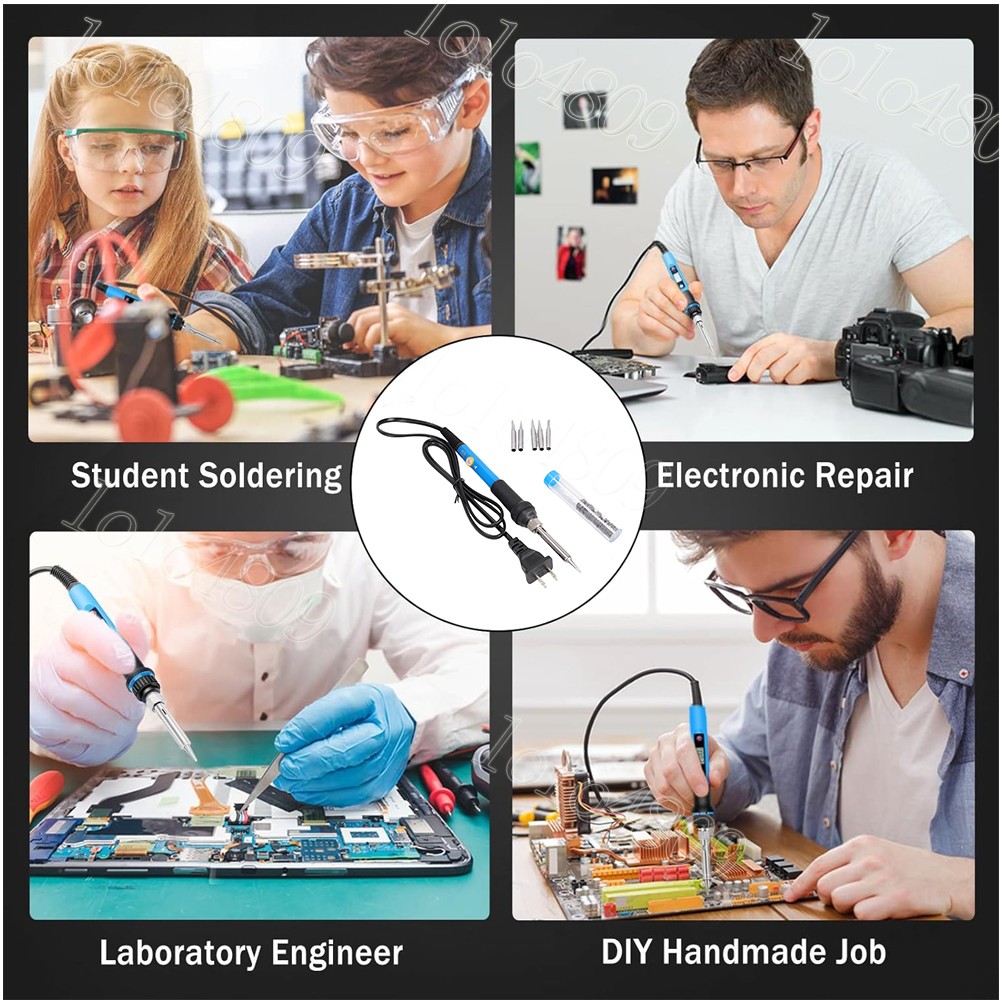 Soldering Iron Electric Gun Adjustable Temperature Welding Solder Wire Kit US