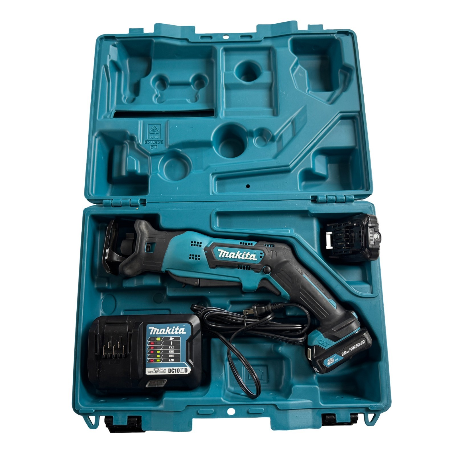 Makita RJ03 12V Max CXT Cordless Reciprocating Saw Kit w/ 2 Batteries & Charger