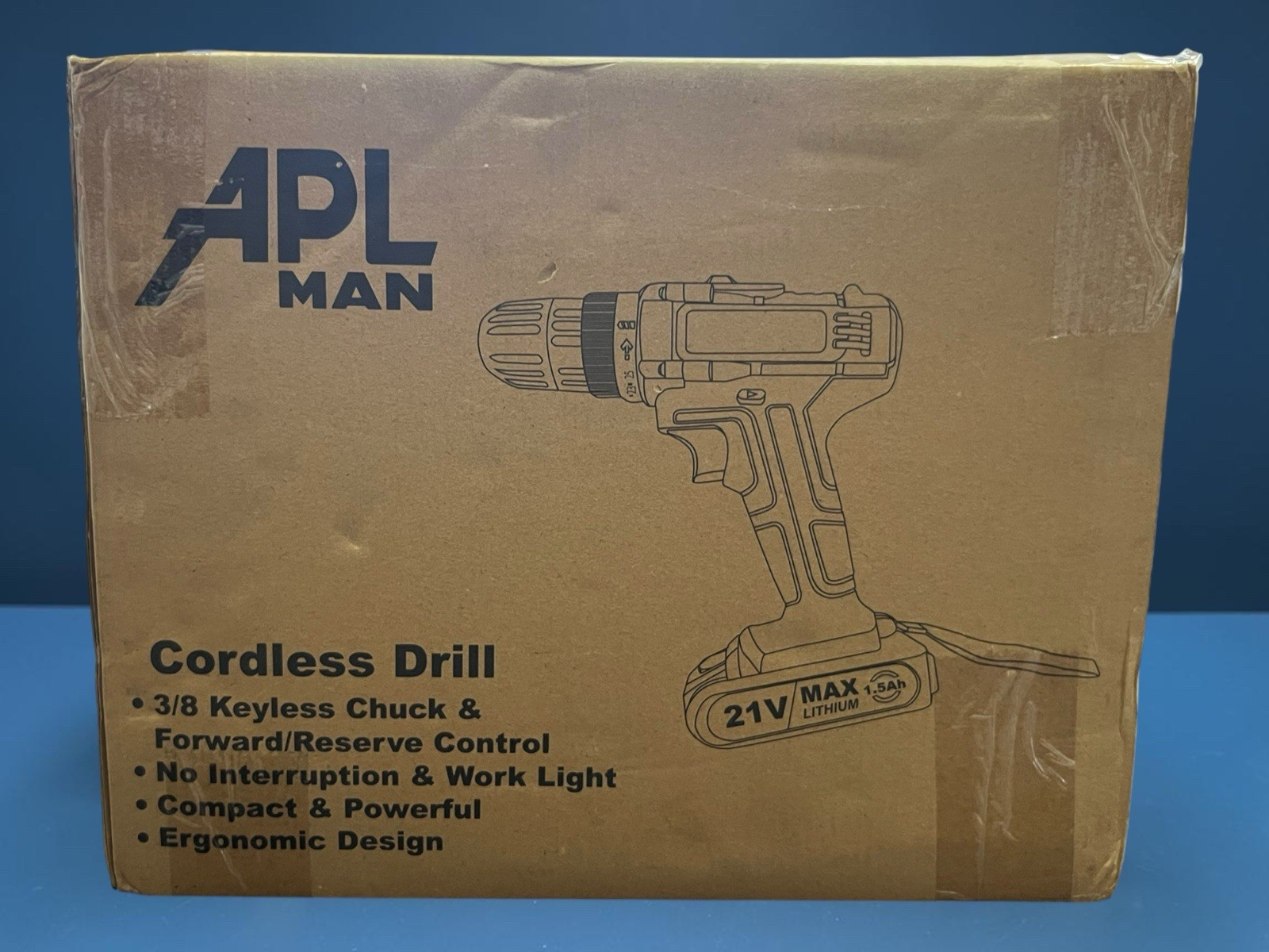 ALPMAN Cordless Drill 21V Max Lithium 1.5Ah