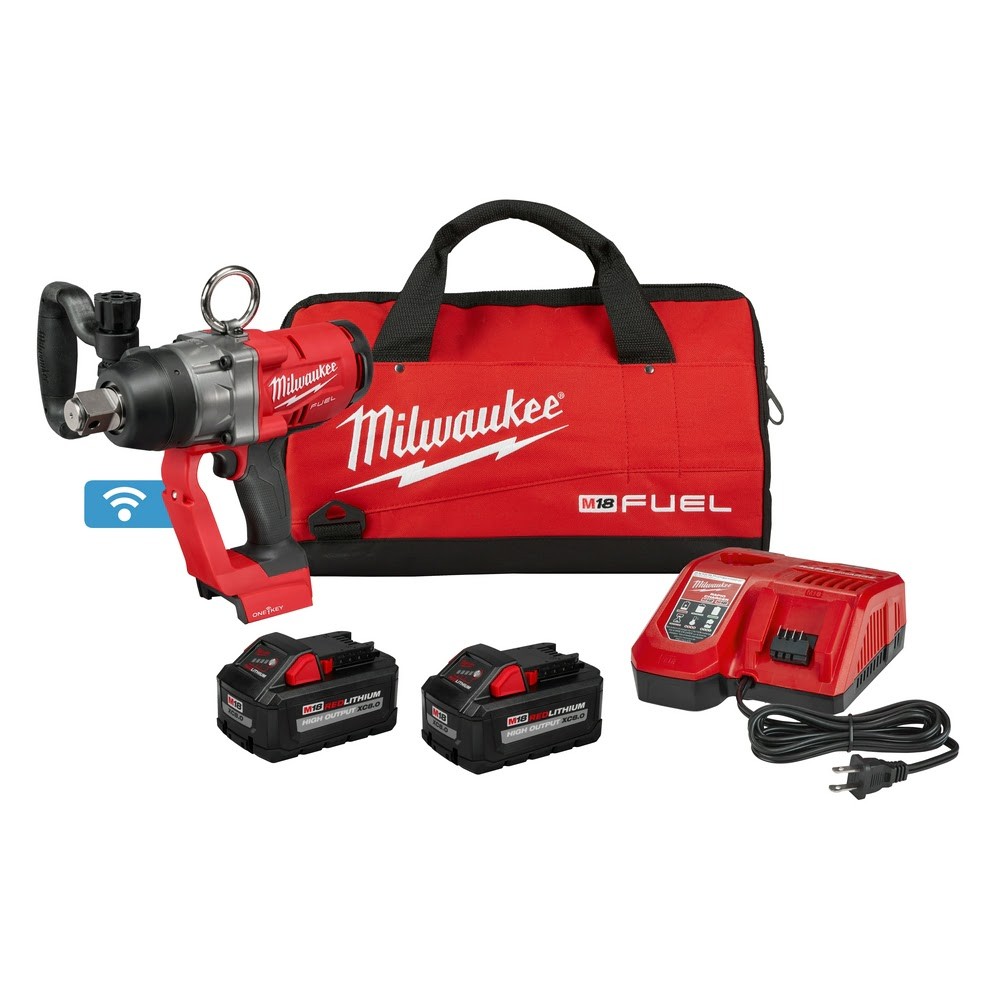 Milwaukee 2867-22 M18 FUEL 1&Prime; HTIW w/ ONE-KEY Kit w/ (2) 8.0Ah Batteries
