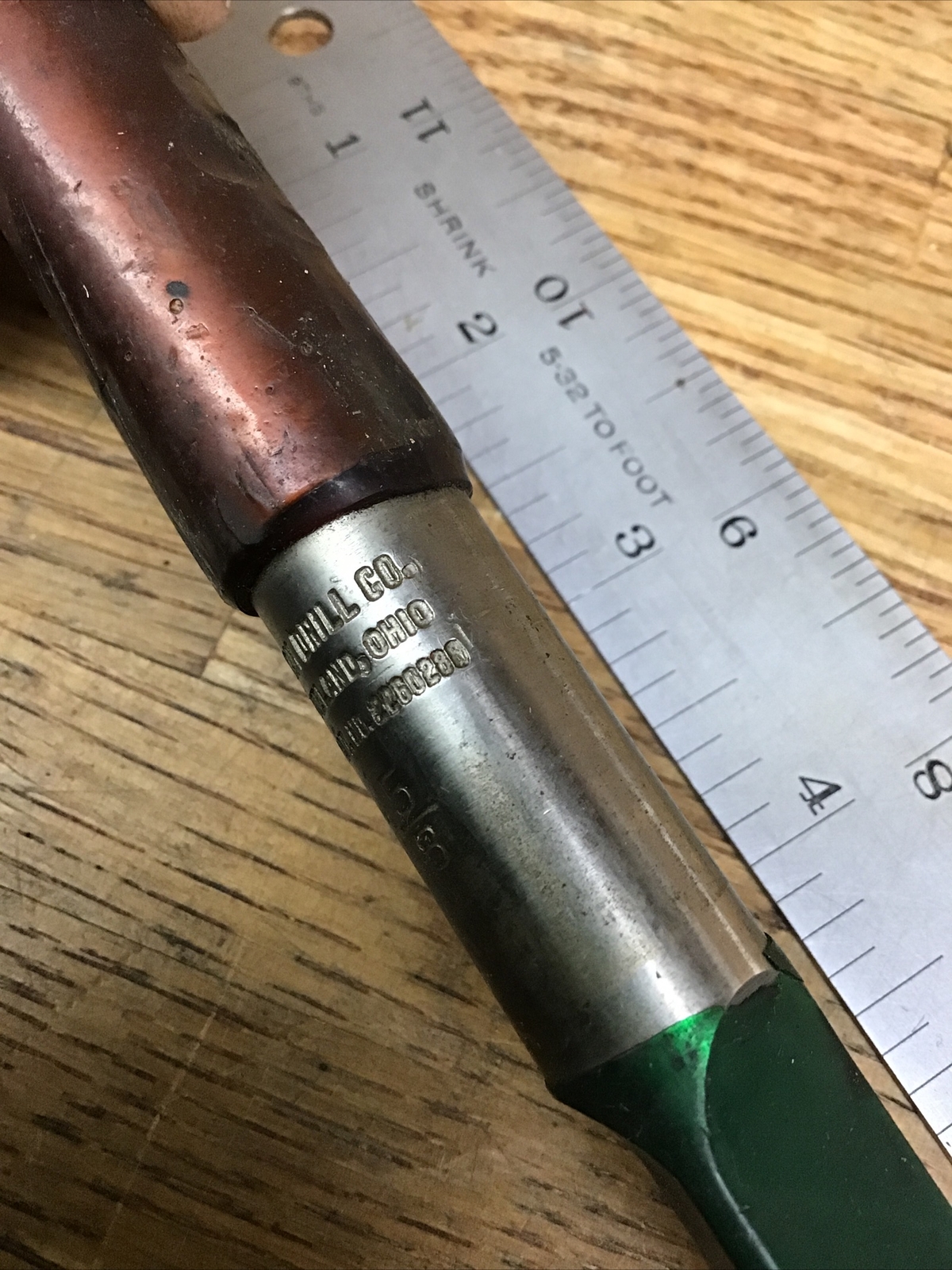 BLACK DRILL CO. HARD STEEL DRILL 5/8” W. Mortise Taper