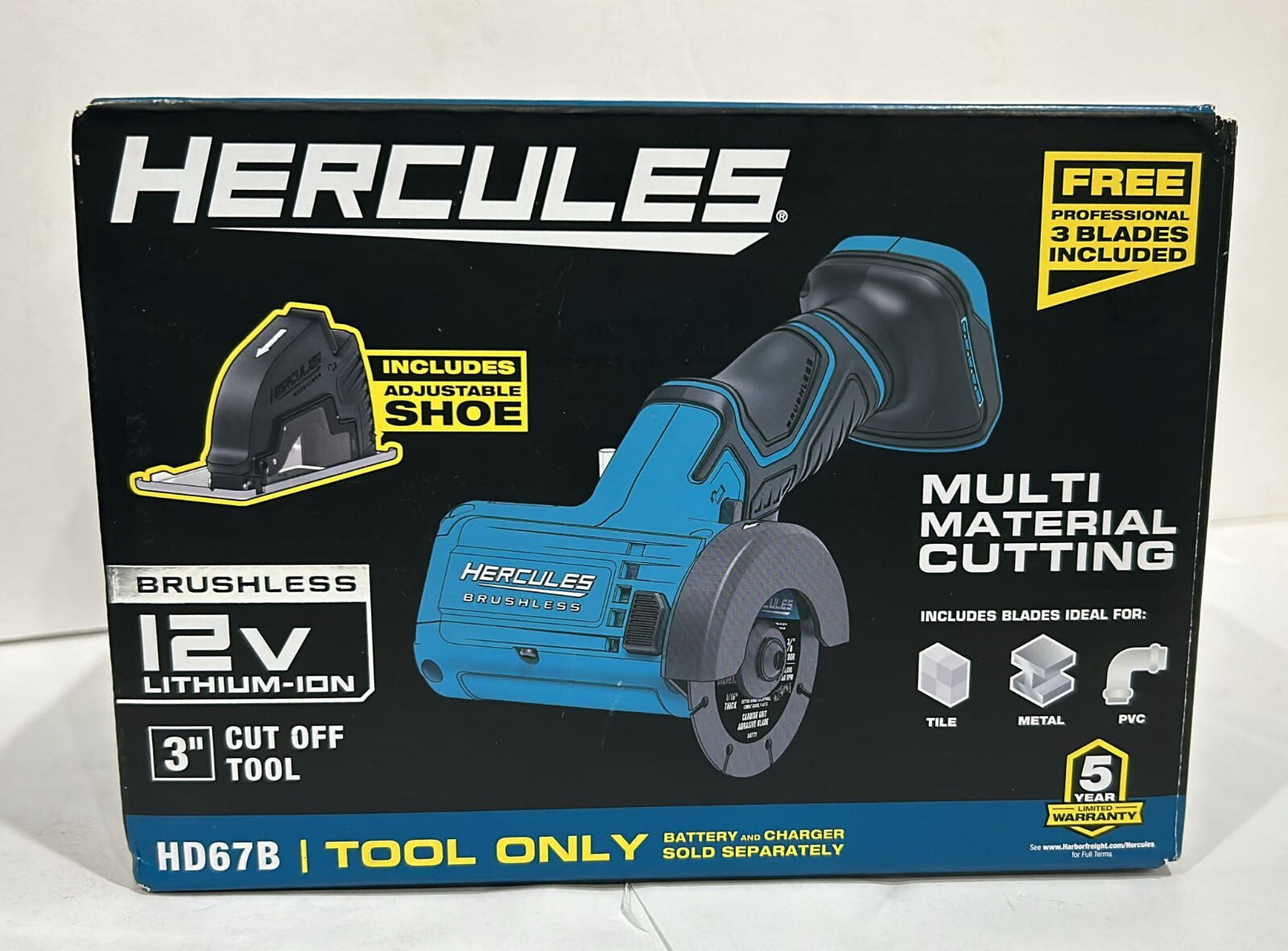 Hercules 12V BRUSHLESS CORDLESS CUT-OFF TOOL (TOOL ONLY) OPEN BOX (A12)