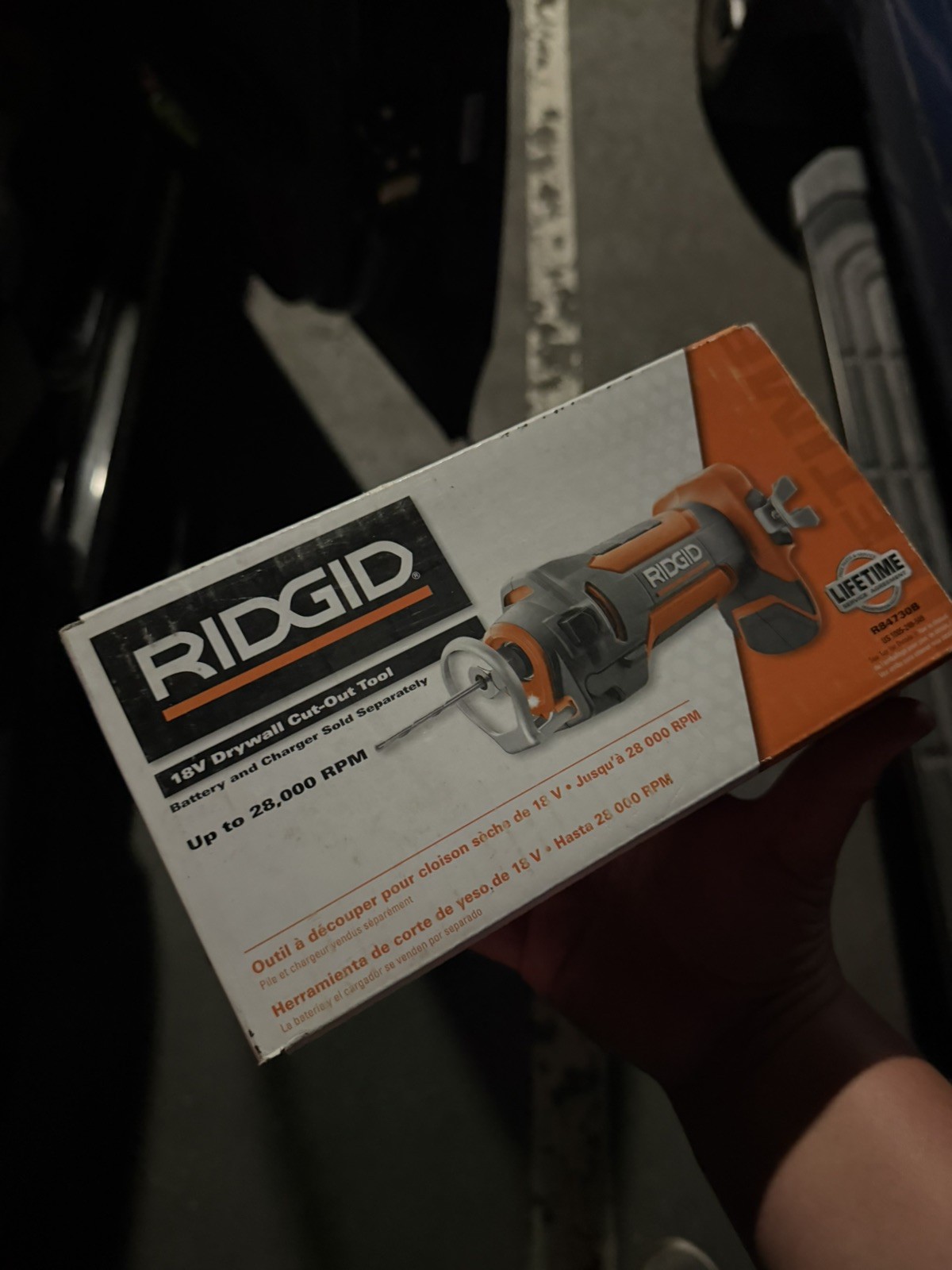 RIDGID R84730B 18V 28000RPM Cordless Drywall Cut-out TOOL ONLY