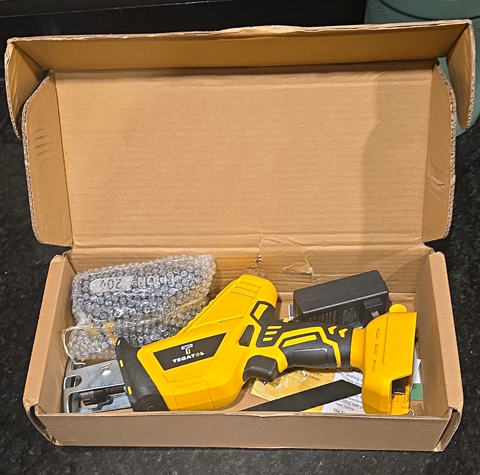 TEGATOL CRS20A 20V Brushless Reciprocating Saw Kit, 2.0Ah Li-Ion Batt