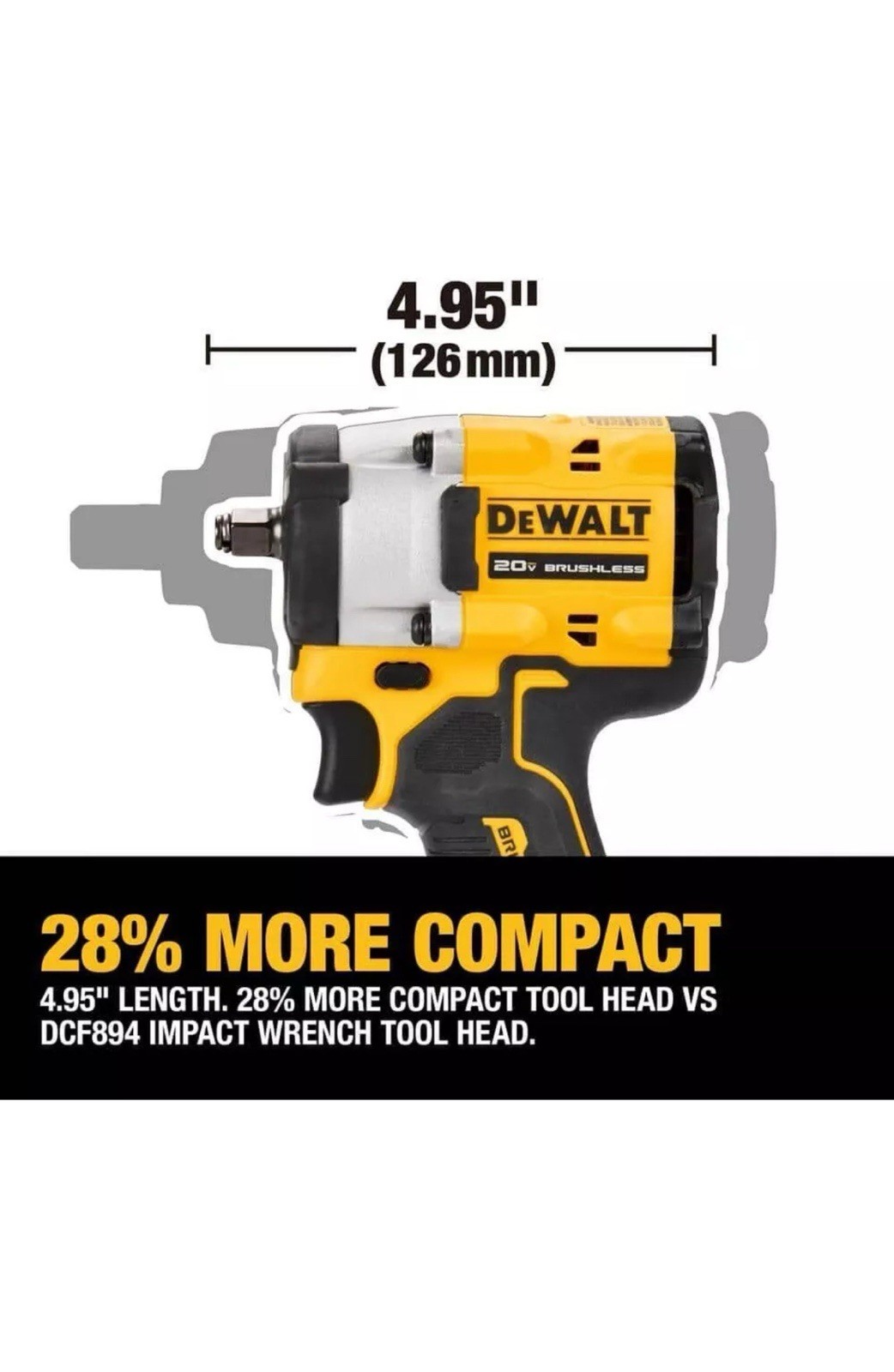 New DEWALT ATOMIC 20V 3/8 in. Impact Wrench Hog Ring Anvil DCF923B Kit (2)2.0ah