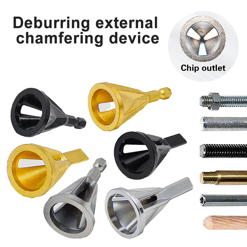 New Type External Chamfering Tool Angle Lap Trimming Debur Triangle/Hexagonal Ha