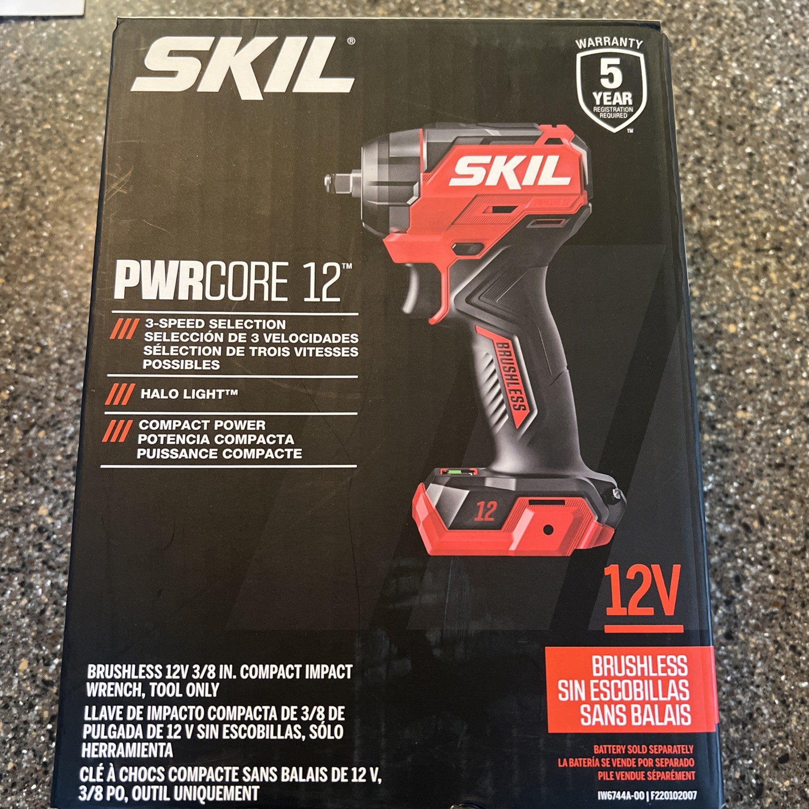 SKIL PWRCORE 12 Brushless 3/8&Prime; Driver Cordless Impact Wrench – New (Tool Only)