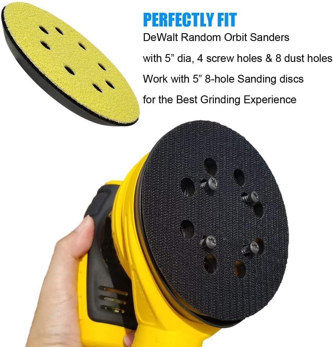 2 Pack Orbital Sander Replacement Pad for DWE6421 6421K DWE6423 6423K