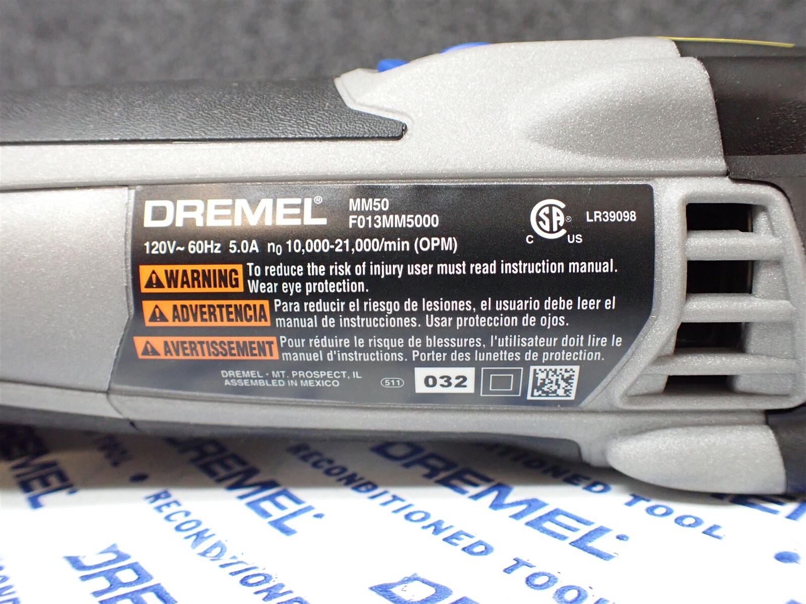 Dremel MM50-DR Factory Reconditioned Oscillating Multi-Tool Kit Multi-Max (XXX)