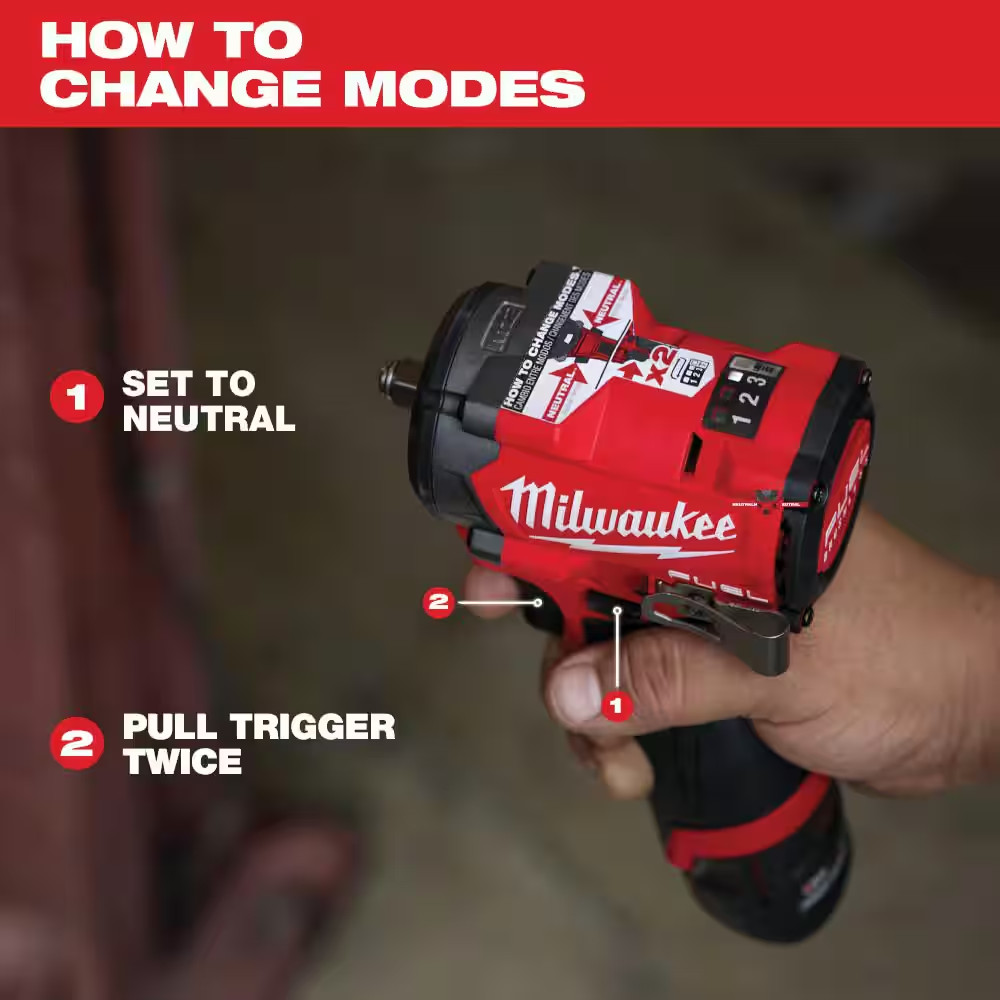 M12 FUEL 12V Lithium-Ion Brushless Cordless Stubby 3/8 In. Impact Wrench (Tool-O