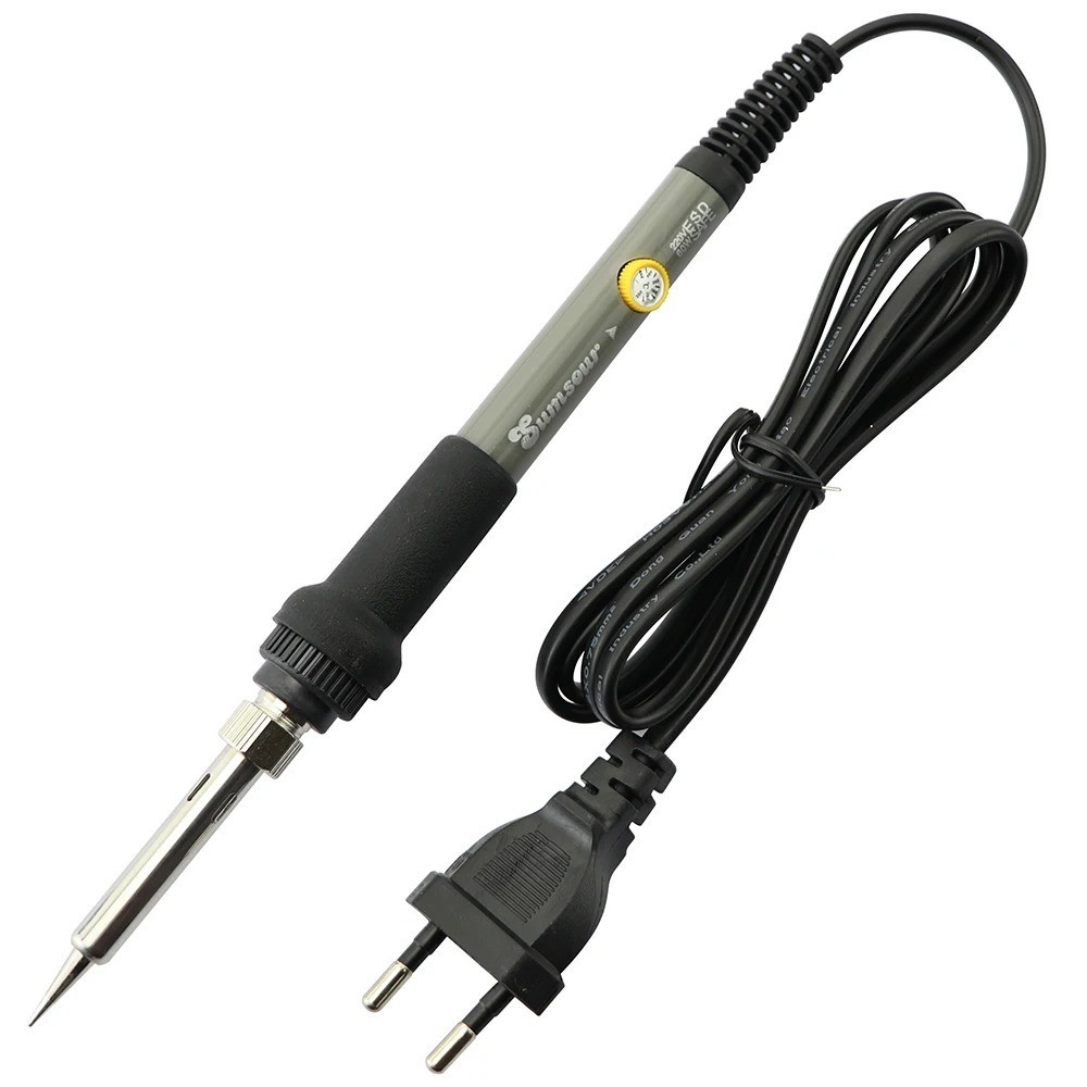 60W Adjustable Temperature Soldering Iron Electric Gun Welding Tool with Solder