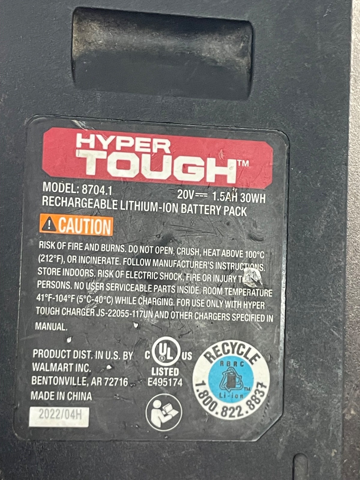 Hyper Tough 20V Brushless Impact Driver 1/4&Prime; Hex w/ 1.5Ah Battery – See Vid Work