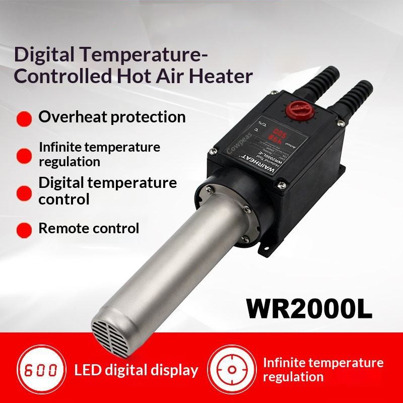 230V 1000W – 3300W Digital Display Industrial Hot Air Heater Hot Air Gun Blower
