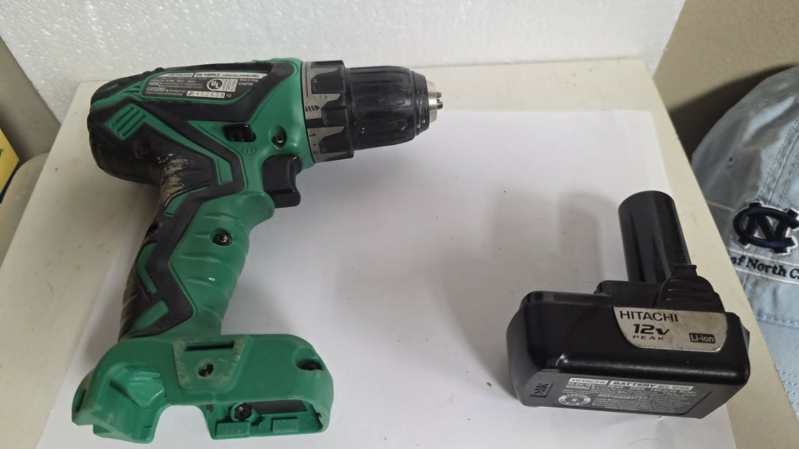 Hitachi DS10DFL2 12 Volt Cordless Drill Driver with BCL 1015 Batt See Video Test