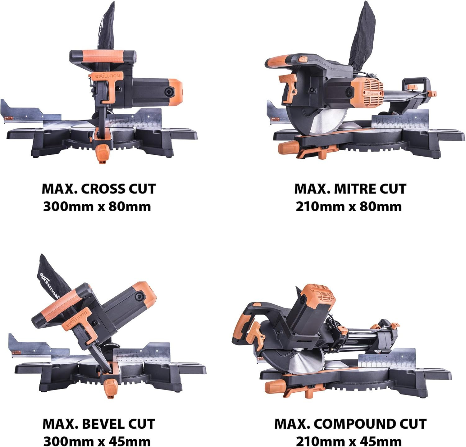 10-Inch Sliding Miter Saw – Cuts Metal, Wood, Plastic & More, TCT Blade Included