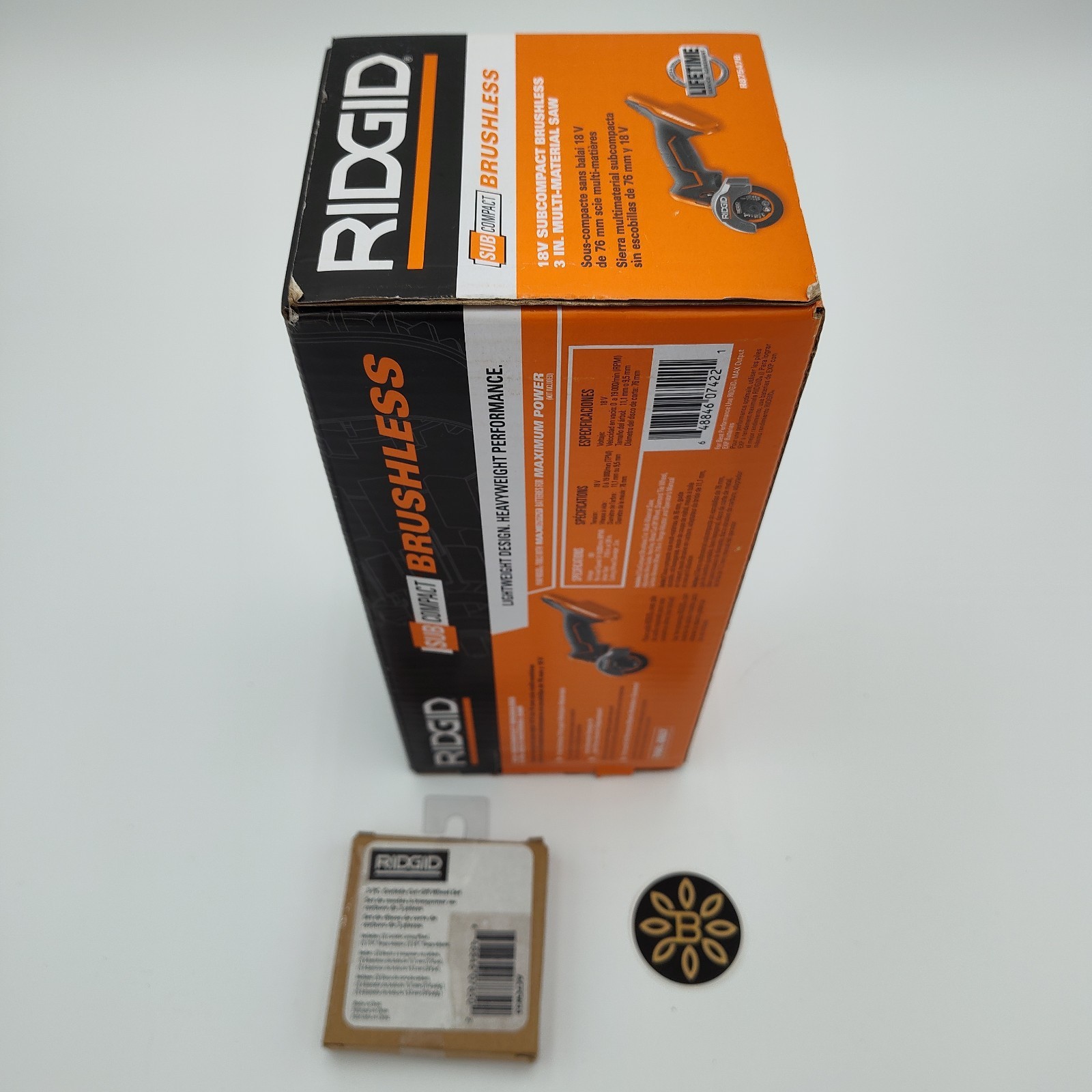RIDGID R87547B 18V BRUSHLESS Multi-Material Saw Cutting Sub-Compact 3&Prime; Cordless