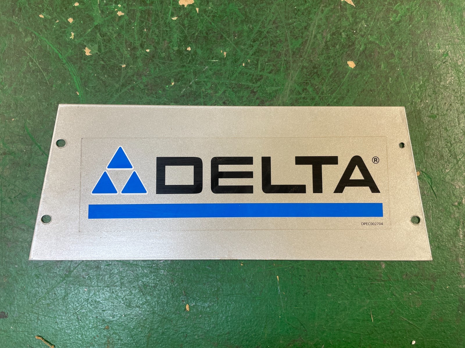 Delta Industrial emblem logo tag name plate Table Saw Band Saw Drill Press