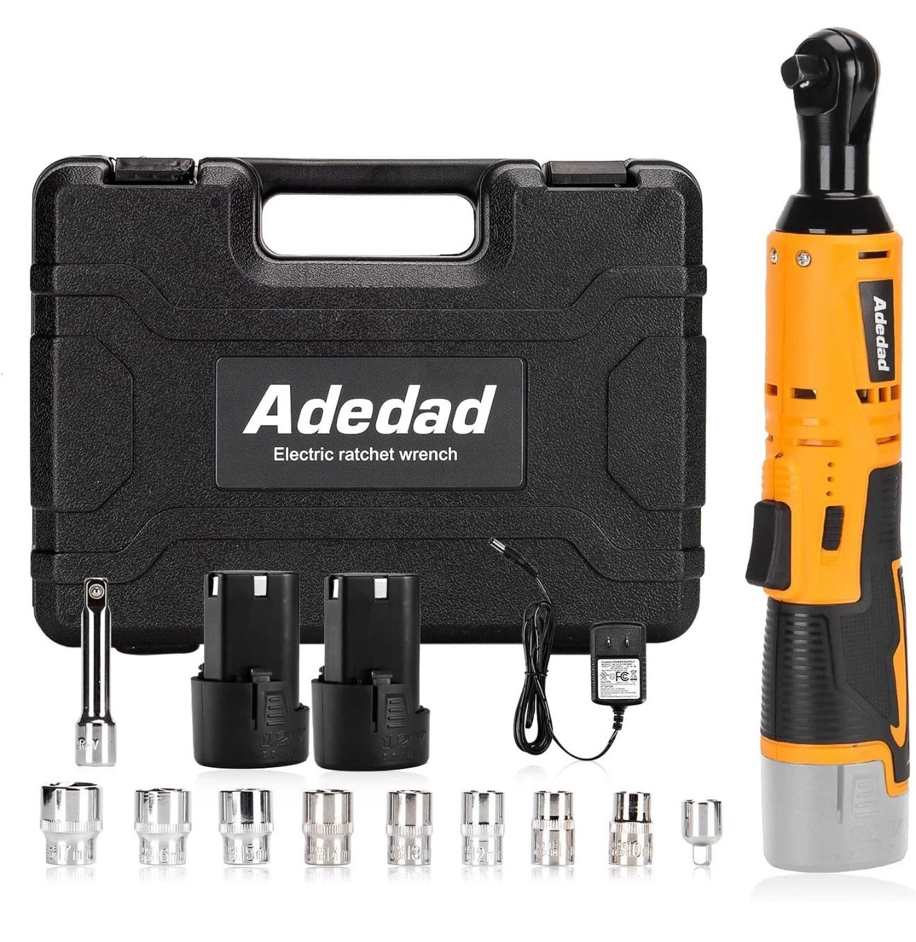 Compact Cordless Ratchet Wrench Kit – 400RPM & 2.0Ah Lithium-Ion Batteries