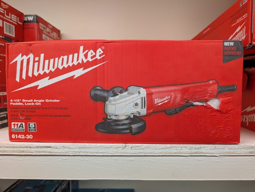 Milwaukee 6142-30 120V Angle Grinder – Red