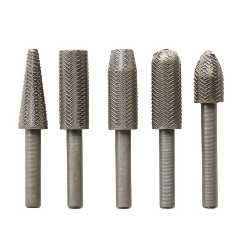 5PCS Metal Cutter Drill Bits Rotary Bits Rasp For Use In Milling Filing&shaping