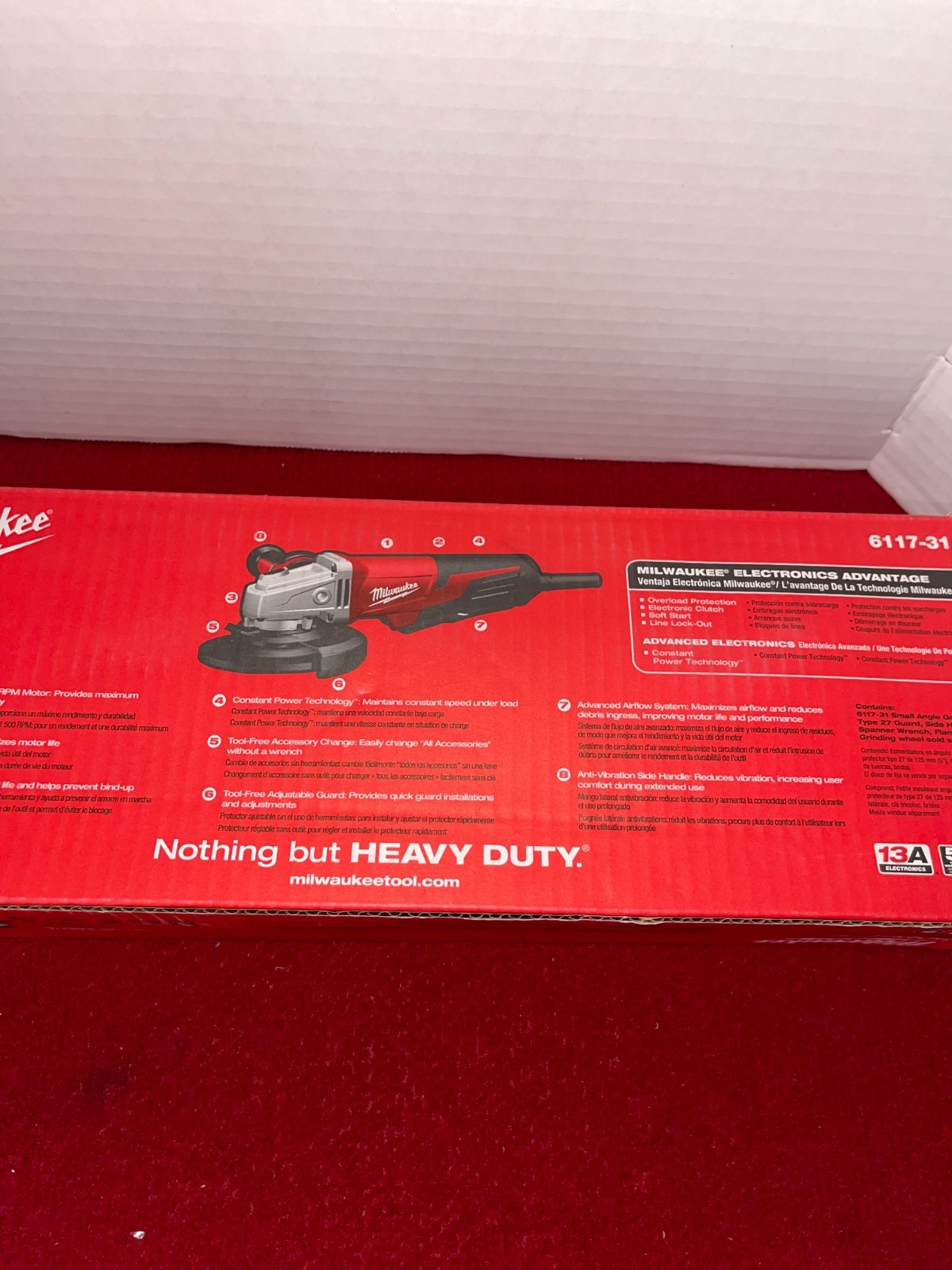 Milwaukee 6117-31 13 Amp 5 in. Small Angle Grinder Paddle, No-Lock