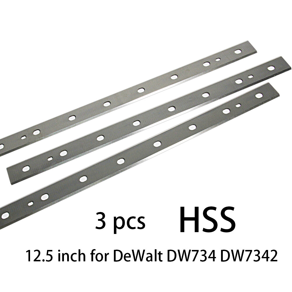 12.5-inch 3PCS Replacement Planer Blades For DeWalt DW734 Benchtop Planer,DW7342