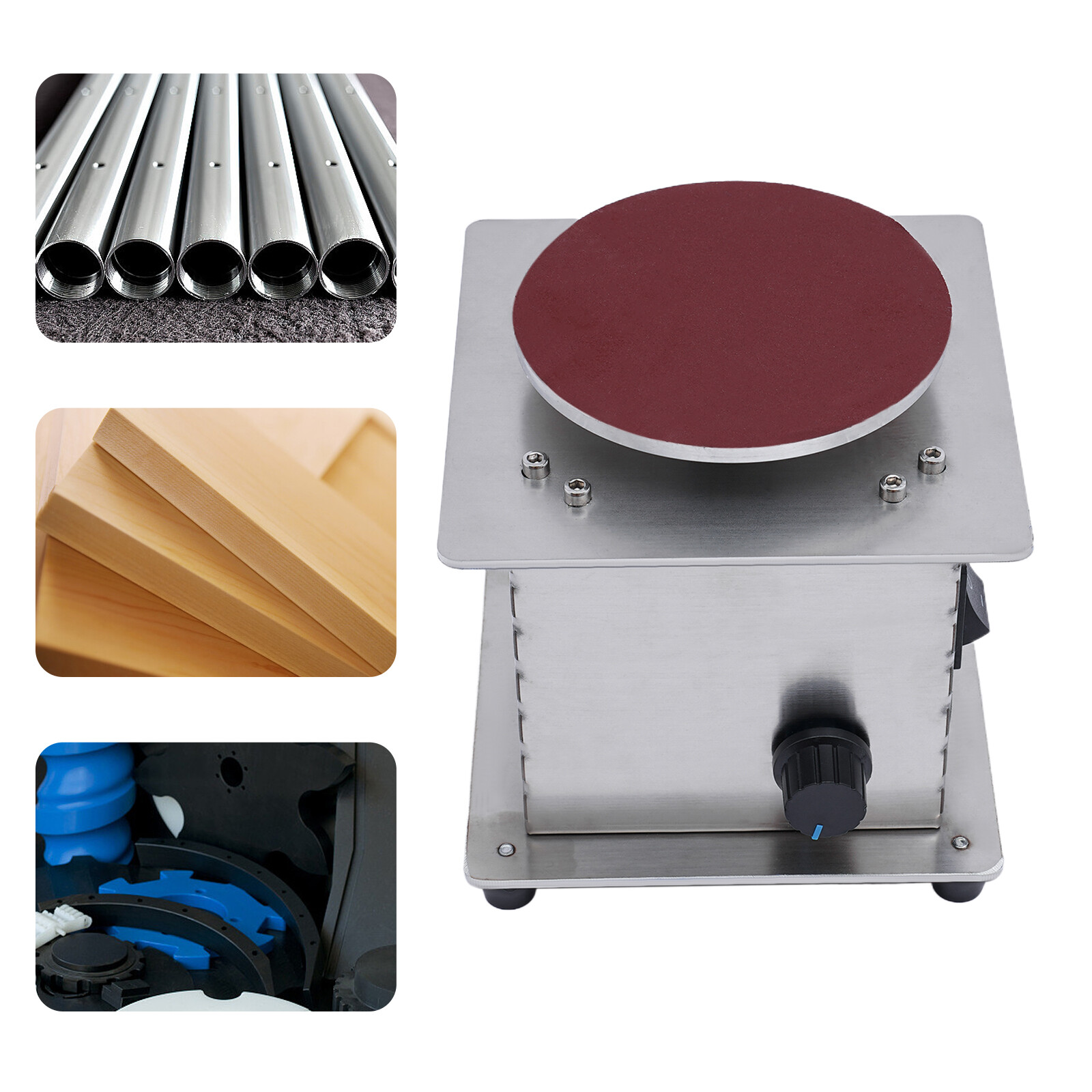 4 Inch Tabletop Mini Disc Sander Wood Metal Electric Sanding Machine 6000RPM USA
