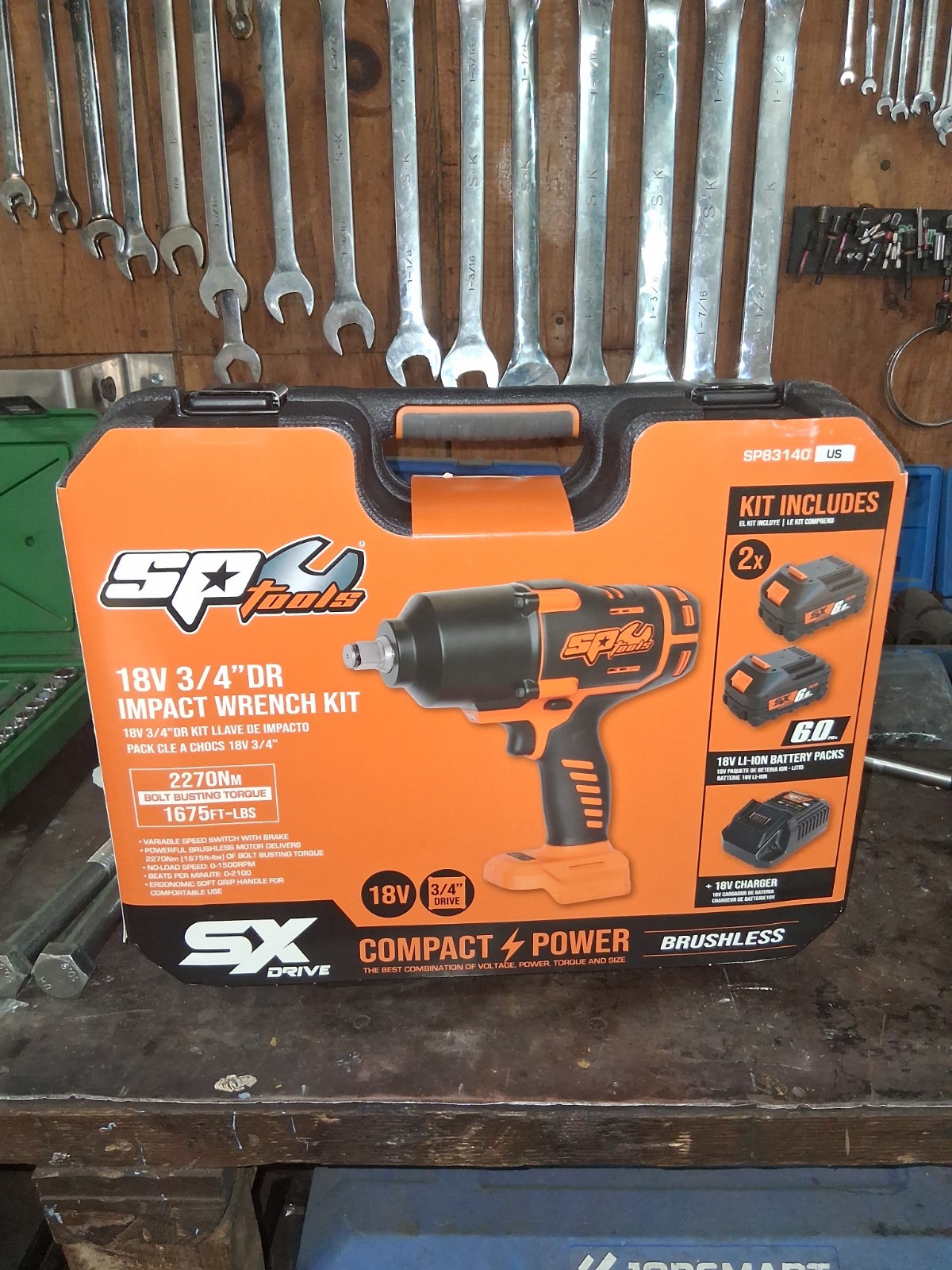 Sp 3/4 In. Impact Wrench with Friction Ring sells for 950 new
