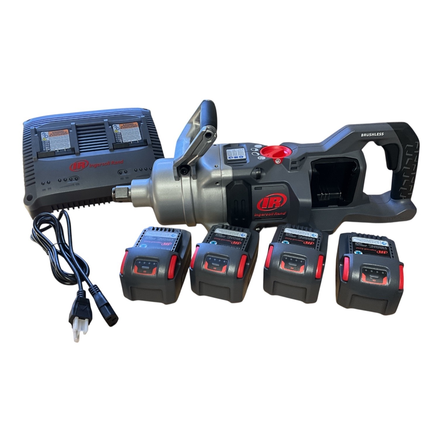 Ingersoll Rand W9491-K4E 1&Prime; 20V Cordless Impact Wrench Kit 4 Batteries