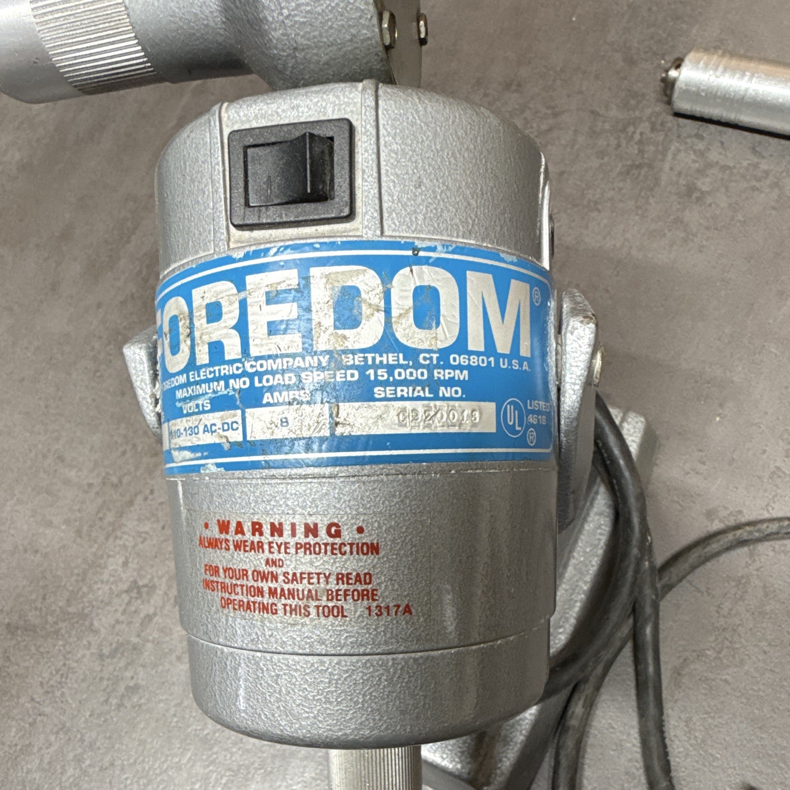 Foredom GG Corded Rotary Tool Flex Shaft Motor 110-130V 15000 RPM Used