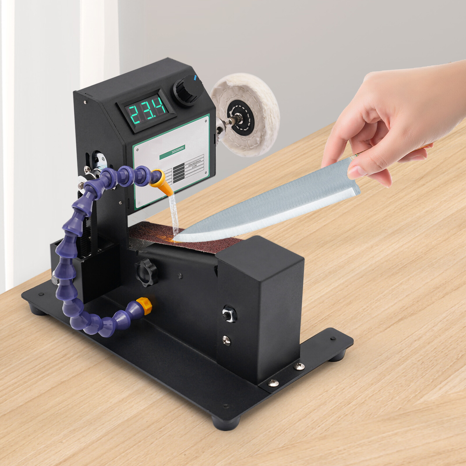 DIY Mini Electric Belt Grinder Machine Grinding Polishing Abrasive Belts Sander