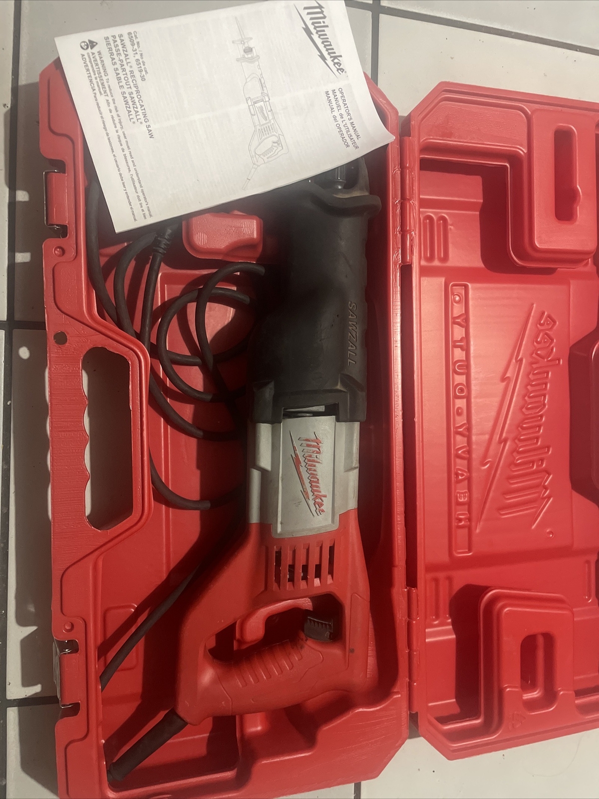 Milwaukee 6509-31 12 Amp Sawzall Reciprocating Saw