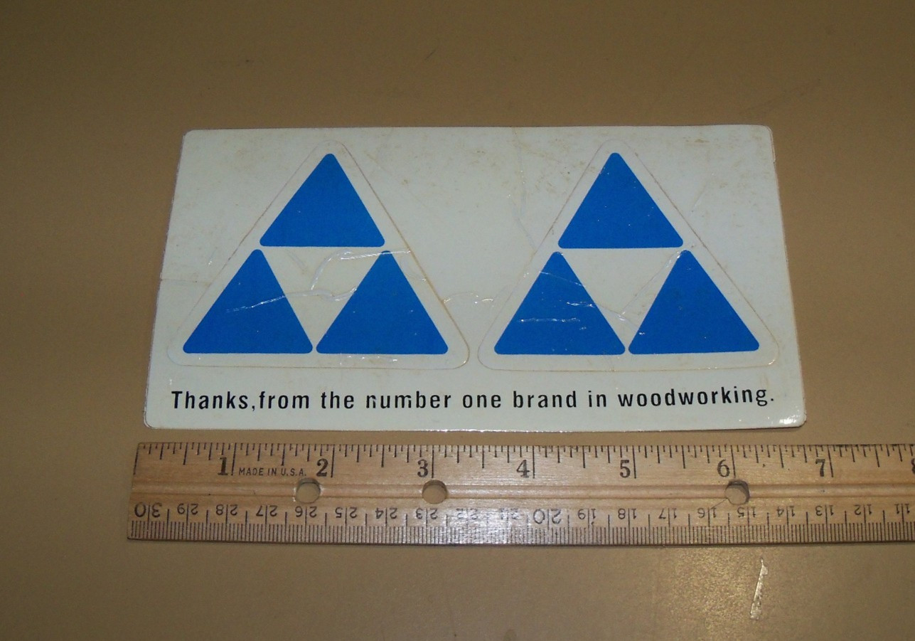 2, 3&Prime; Delta Rockwell Power Tool Table Saw Jointer Band Saw Router Sticker Decal