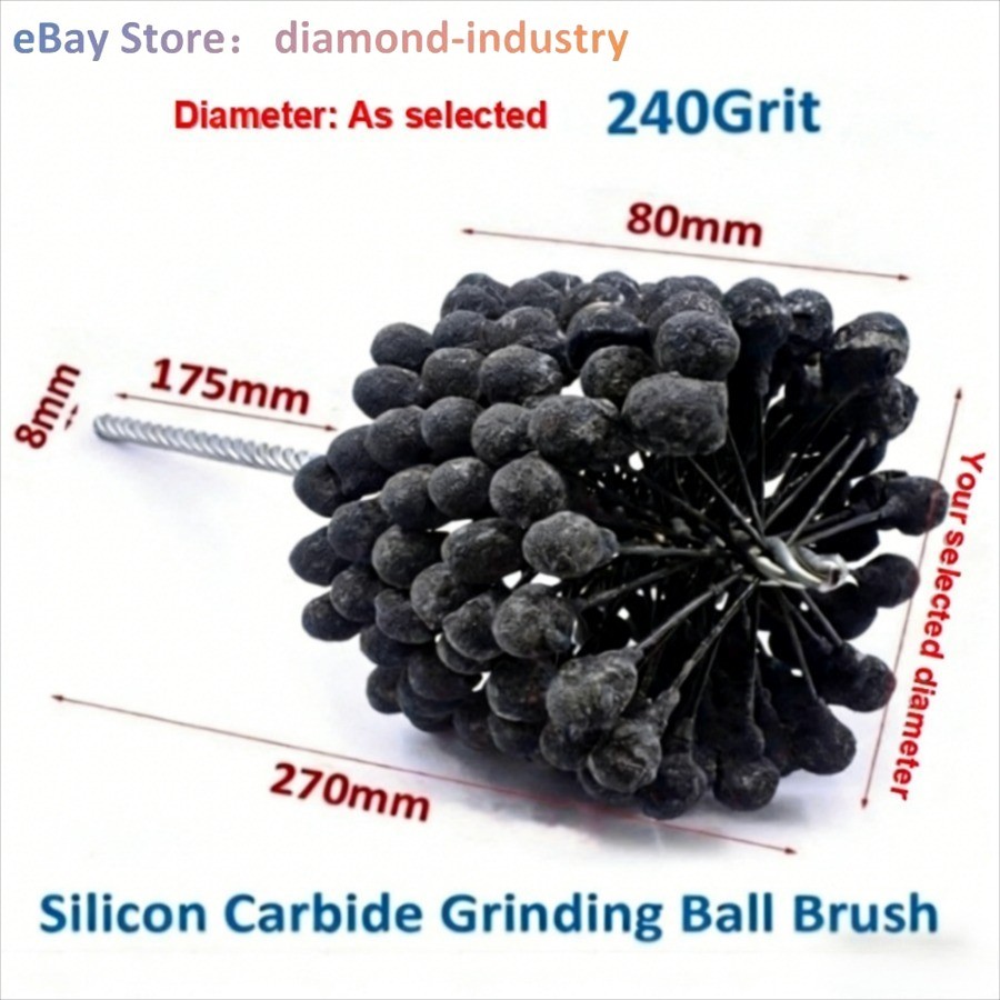 240 Grit Engine Cylinder Flexible Ball Hone All sizes：4mm –110mm Ball head brush