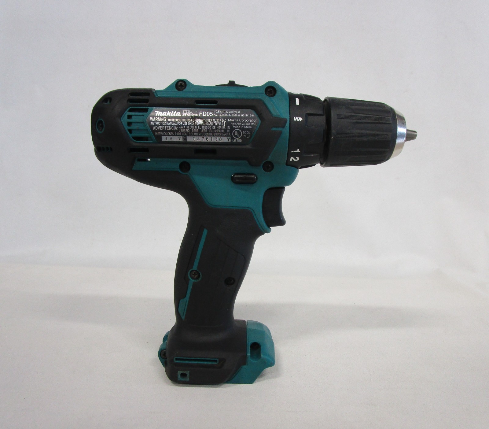 Makita FD05 CXT 12V Max Li-Ion 3/8&Prime; Cordless Drill Driver -TOOL ONLY