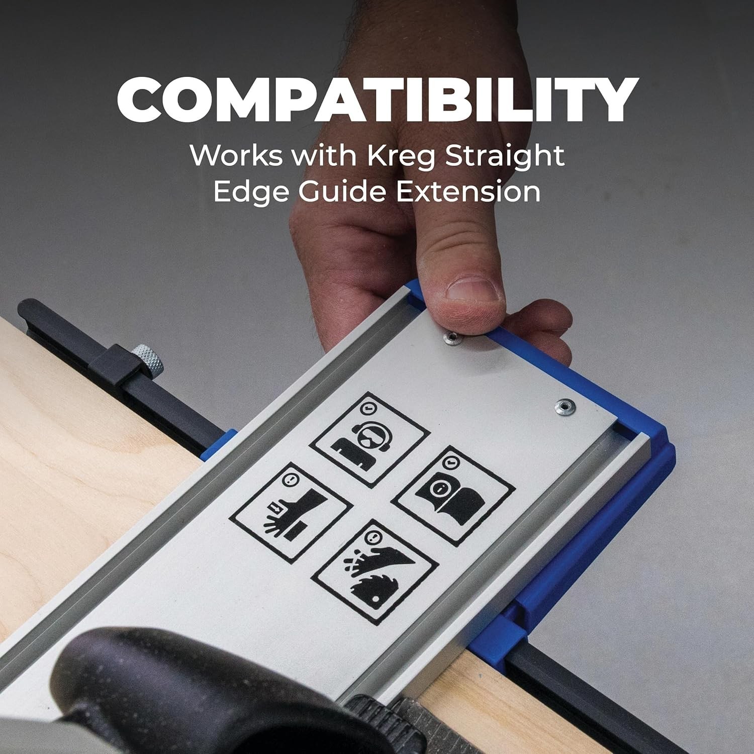 E Straight Edge Guide XL – 8 Ft Aluminum Rail for Precise Circular Saw Cuts