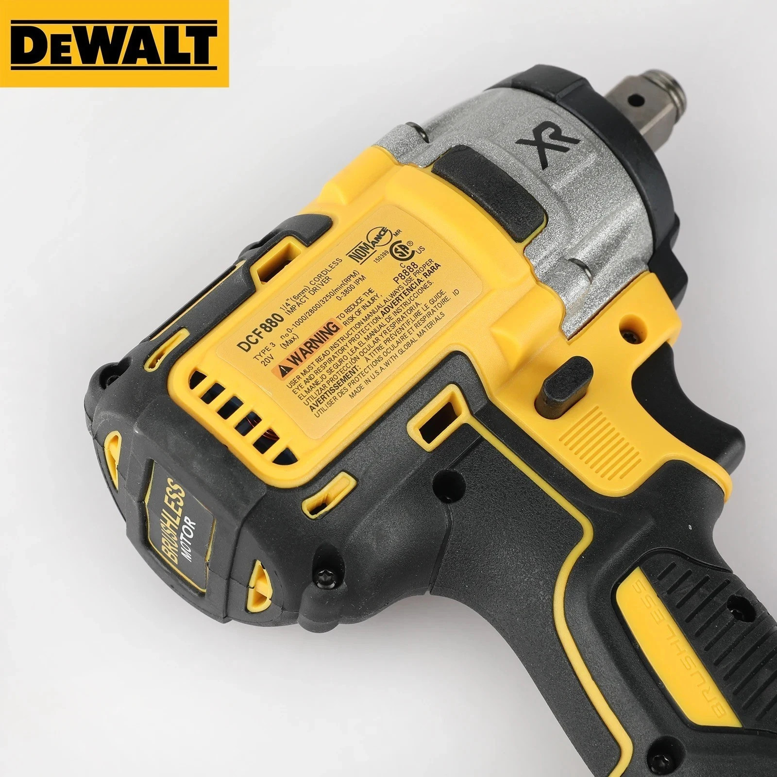 DeWALT DCF880 20V MAX XR Brushless Cordless 1/2&Prime; Impact Wrench Tool
