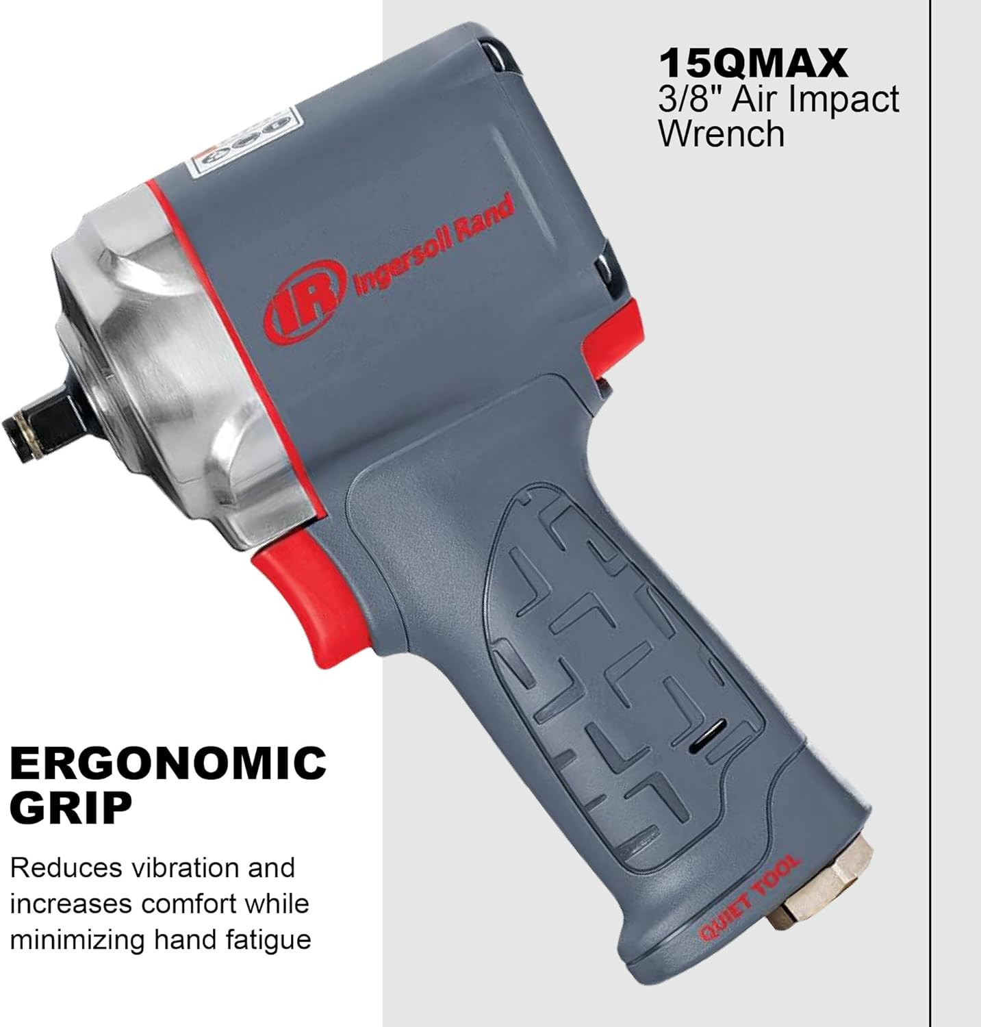 Ingersoll Rand 15QMAX 3/8&Prime; Air Impact Wrench 475 Ft-Lbs Quiet