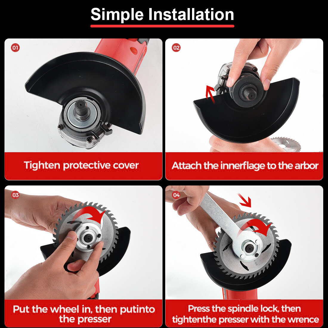 Cordless Angle Grinder Compatible Milwaukee 18V Battery 4-1/2&Prime; to 5&Prime; Brushless