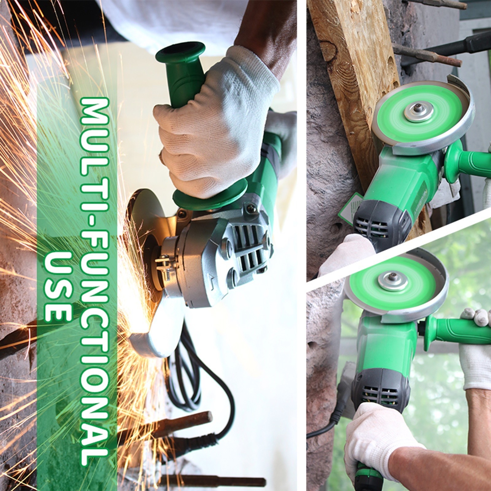 150mm Electric Angle Grinder Kit 1680W High Power w/ Diamond Cutting Disc
