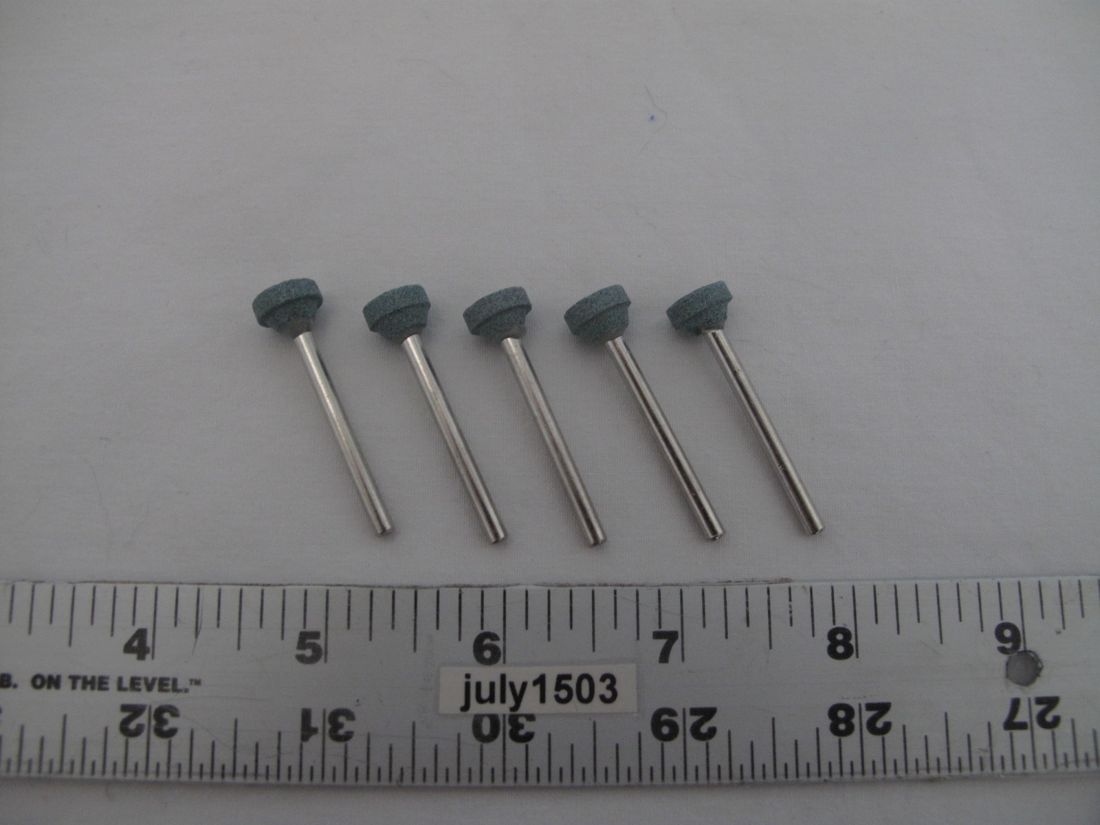 (5) NEW Silicon Carbide Grinding Stone Wheel 3/8&Prime; Green for Dremel (AF)