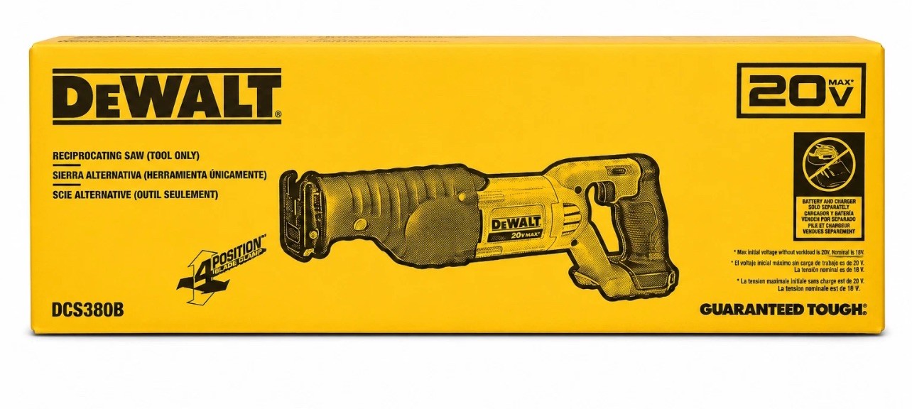Boxed Dewalt DCS380B 20V Cordless Battery Reciprocating Saw 20 volt. NEW