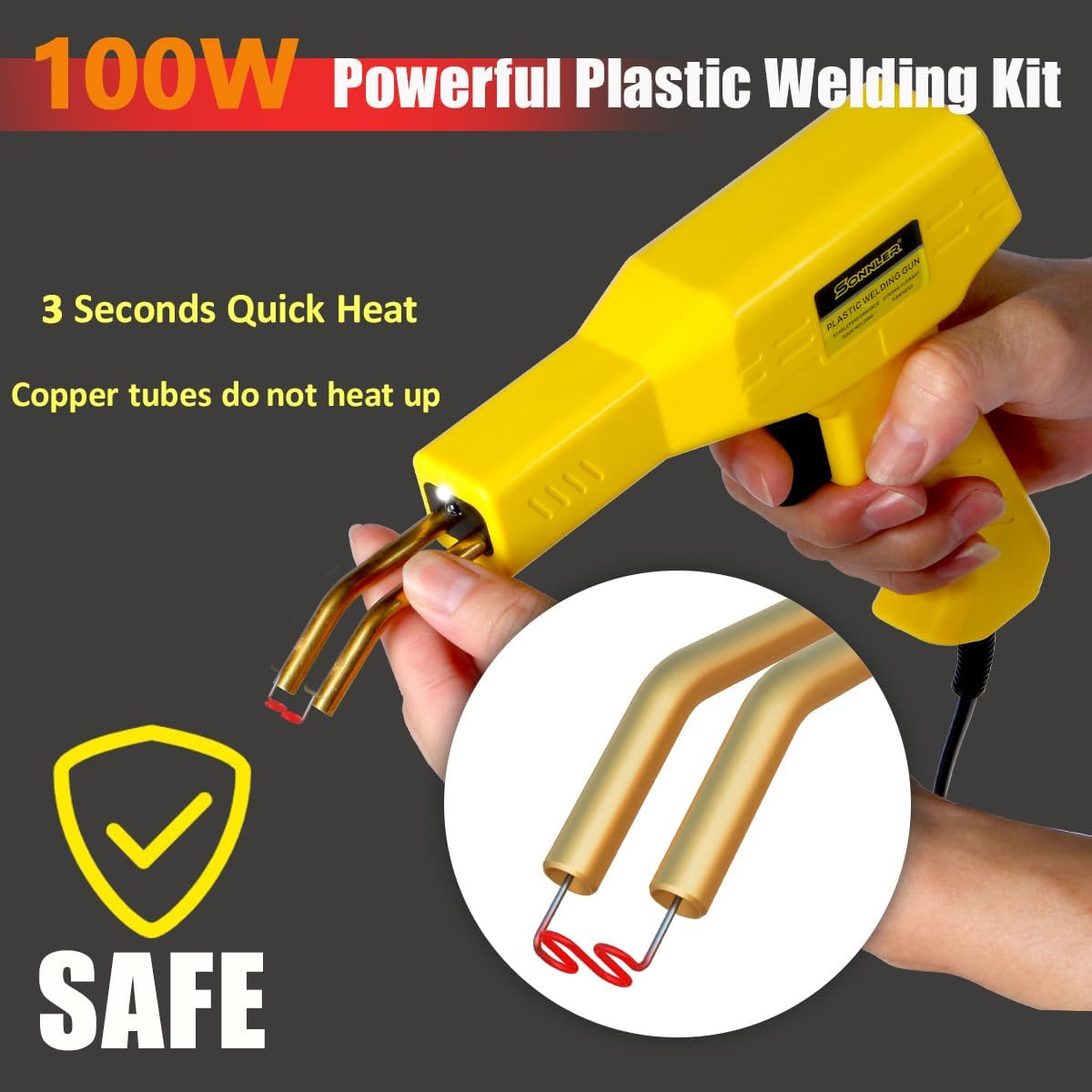 2-in-1 Plastic Welder Kit 1000PCS Hot Stapler Car Bumper Plastic Repair Tool