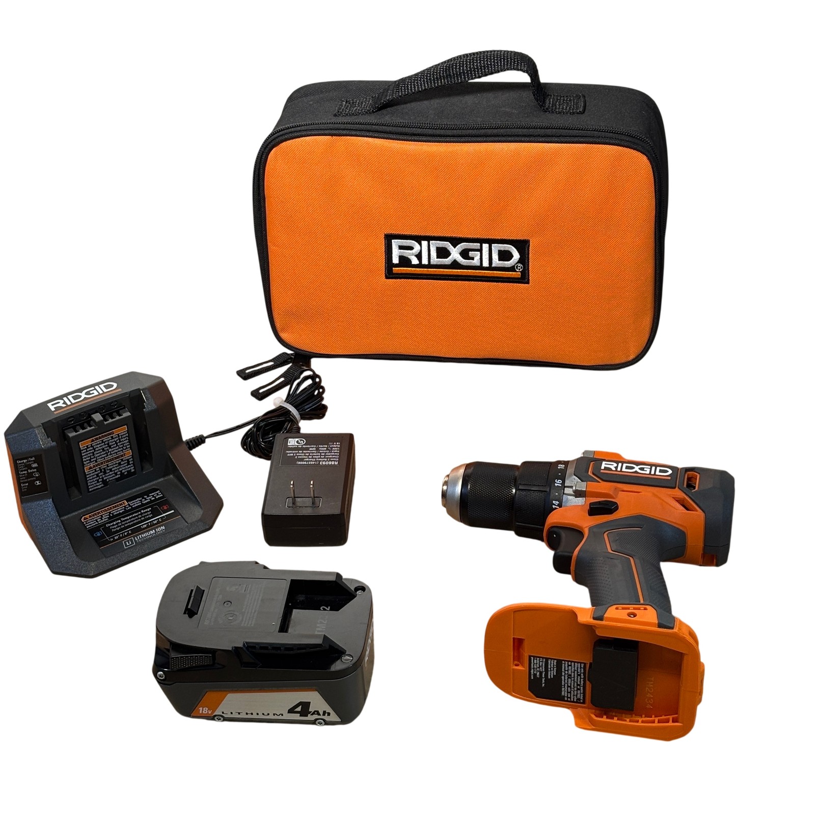 Ridgid R860010 Orange & Black 18-Volt Cordless 1/2&Prime; Drill/Driver 0946