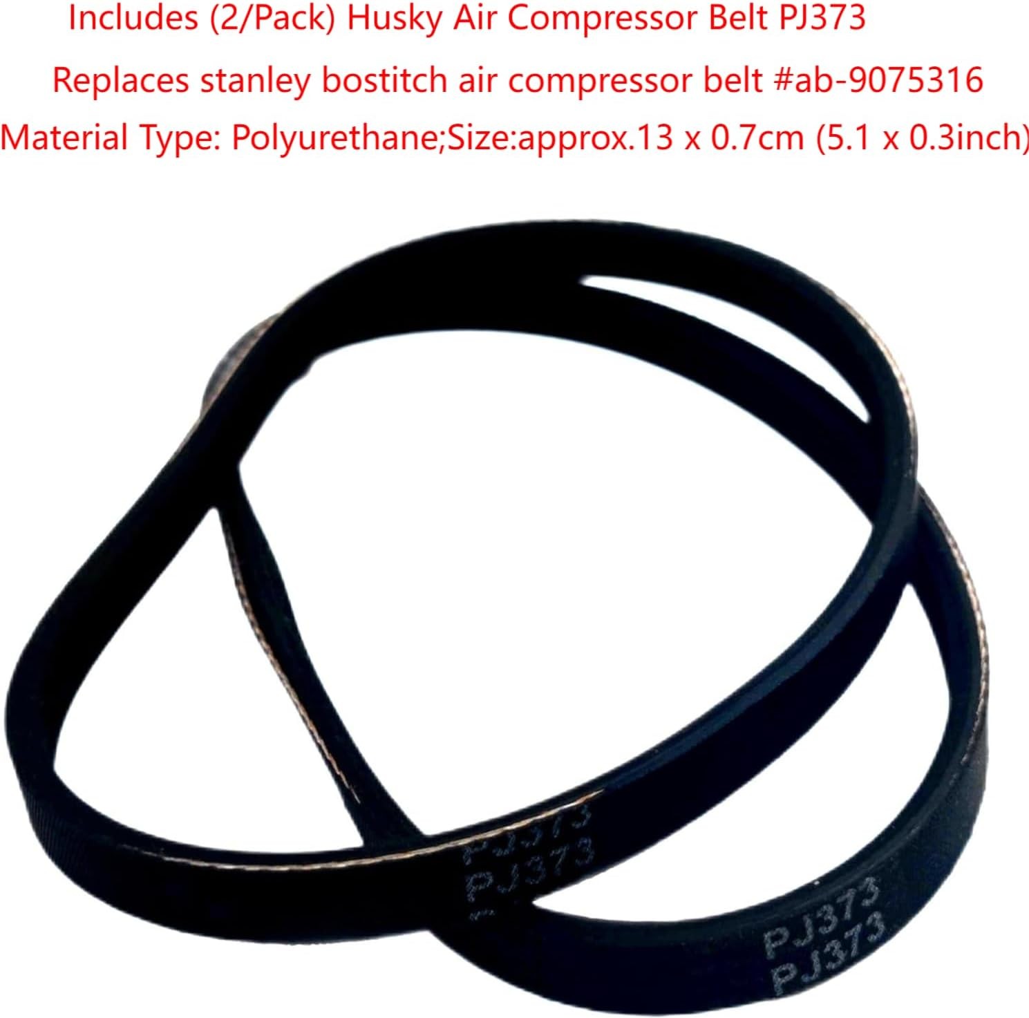 PJ373 Replacement Belt for Husky Air Compressors H1504ST A700062 Pumps（2…