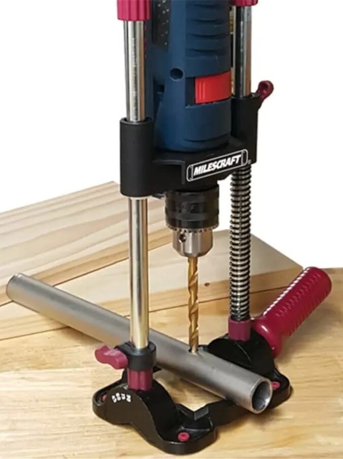 Milescraft 1318 DrillMate Portable Drill Guide – Drill Guide Attachment In Box