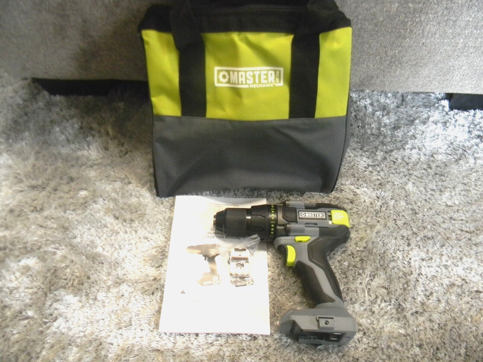 NEW Master Mechanic 20V 20Volt 1/2&Prime; Drill Model 103700 W/Tool Bag – NO Battery