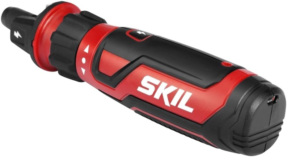 SKIL Rechargeable 4V Cordless Screwdriver with Circuit Sensor Technology, Includ