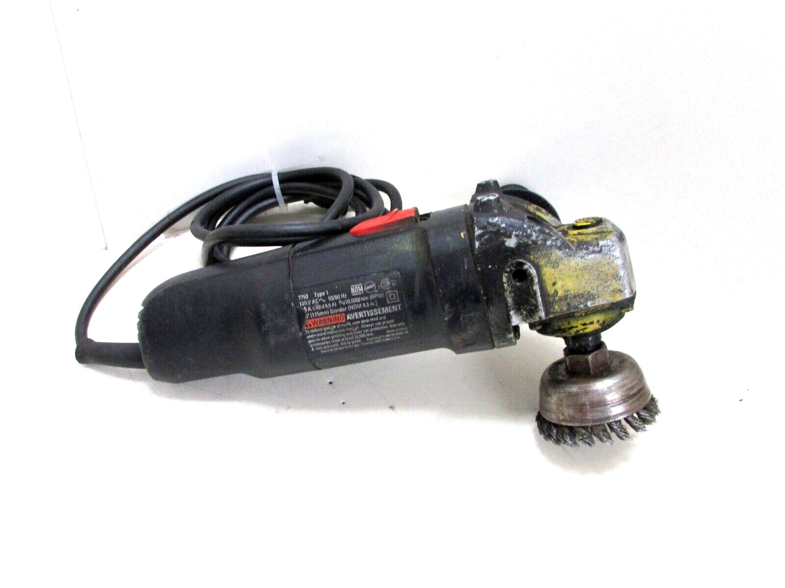 BLACK & DECKER TOOLS 4-1/2&Prime; ANGLE GRINDER MODEL: 7750