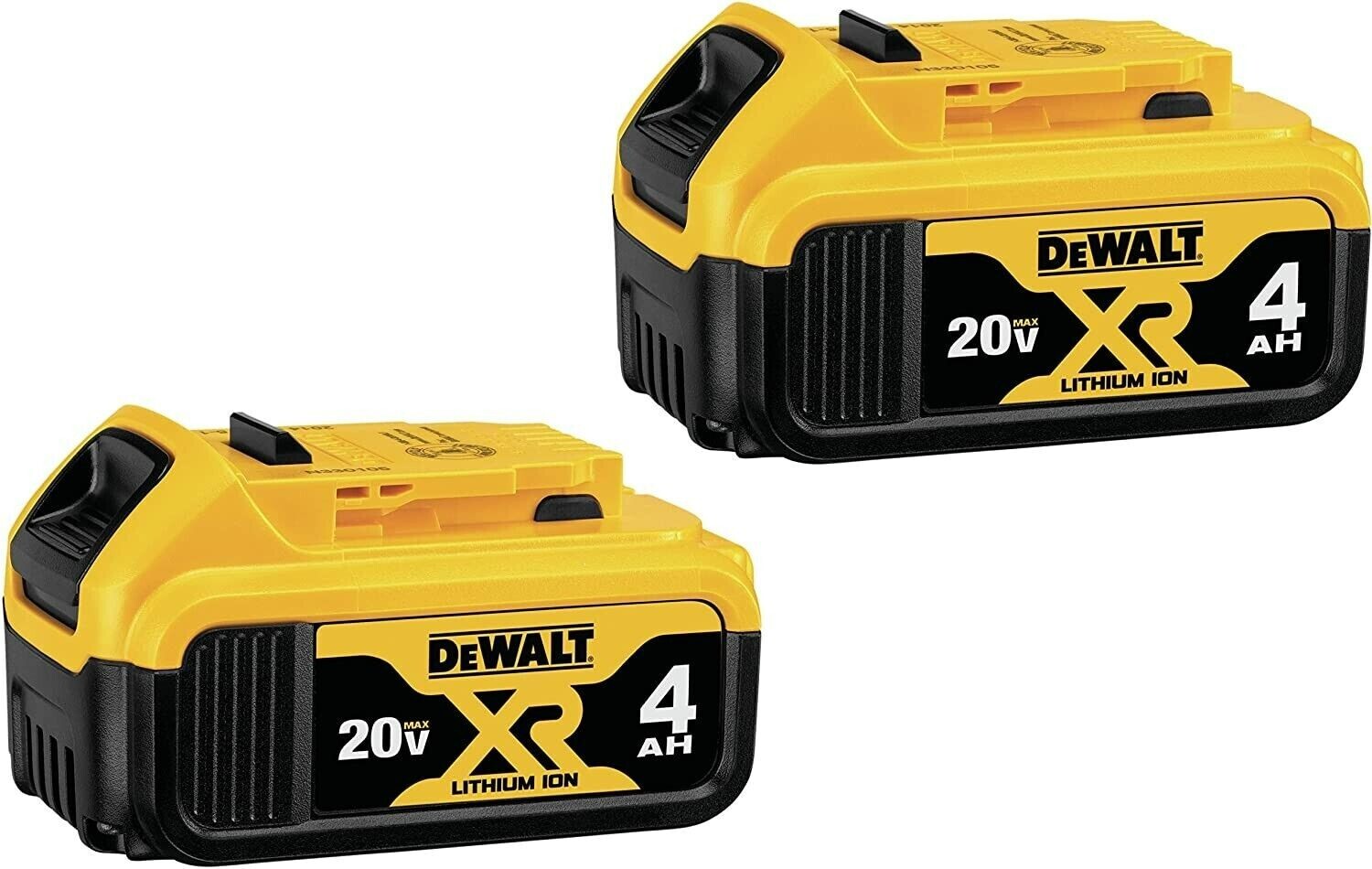 New DEWALT Genuine DCB204-2 20V 4Ah Lithium-Ion Battery – 2 Pack